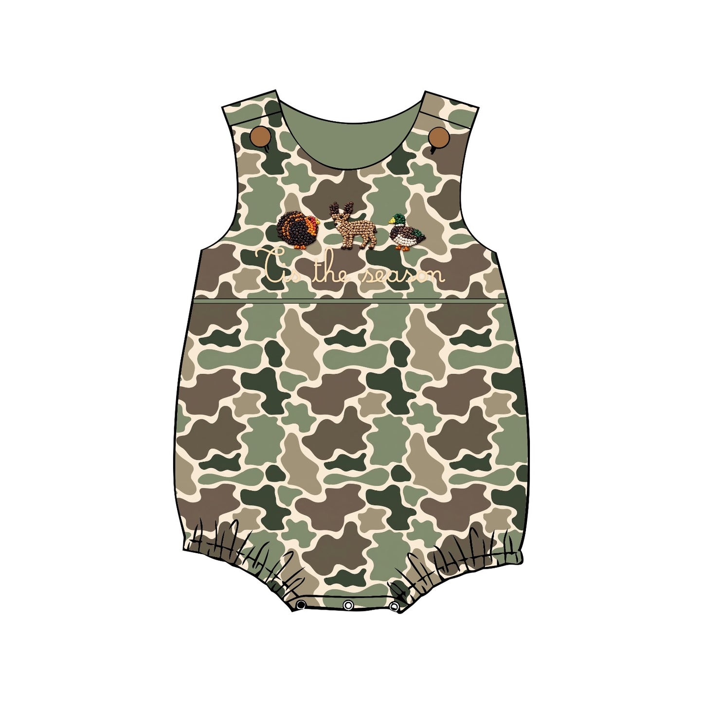 Boy Camo Tank Bubble