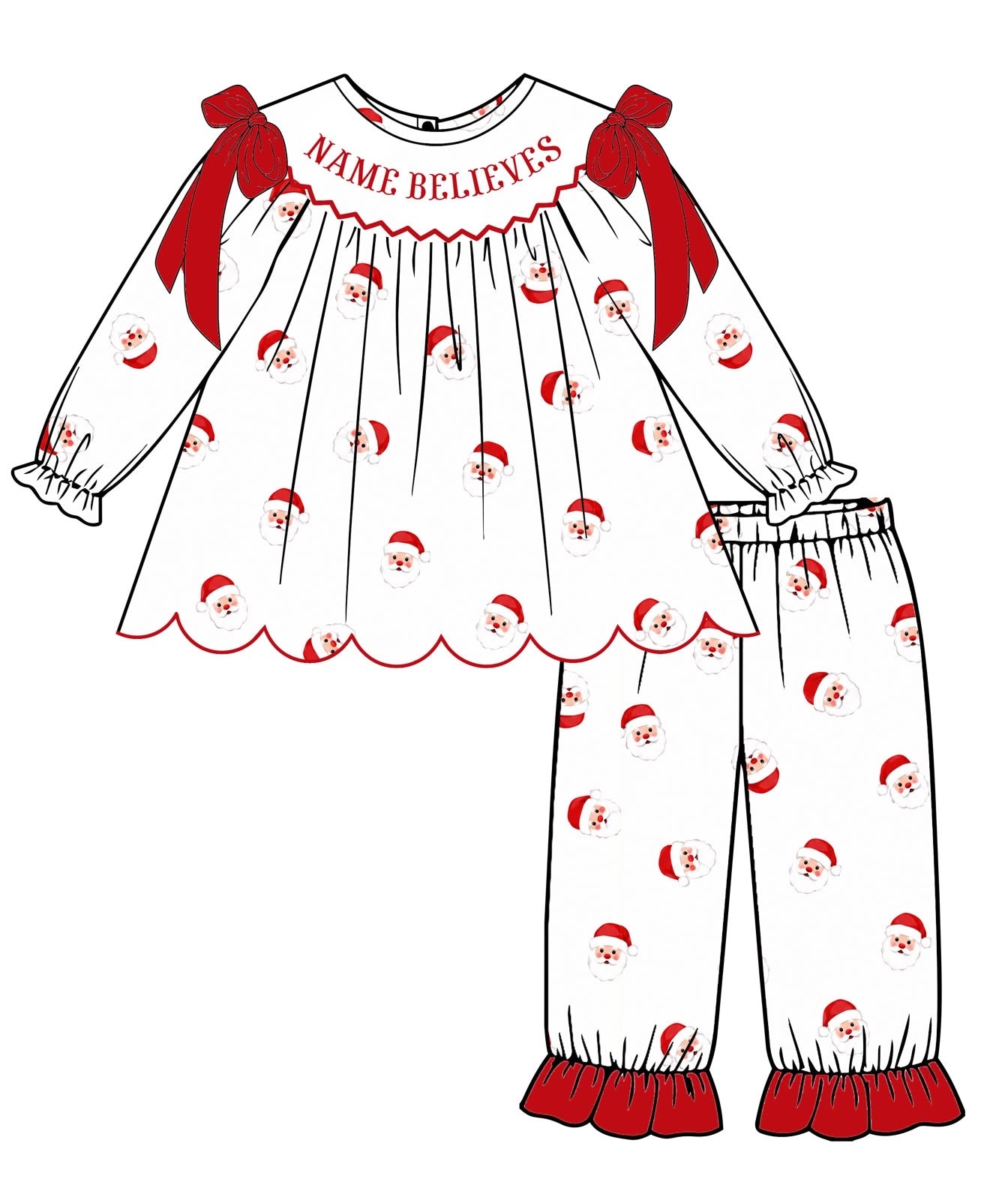 I BELIEVE Girl Pants Set