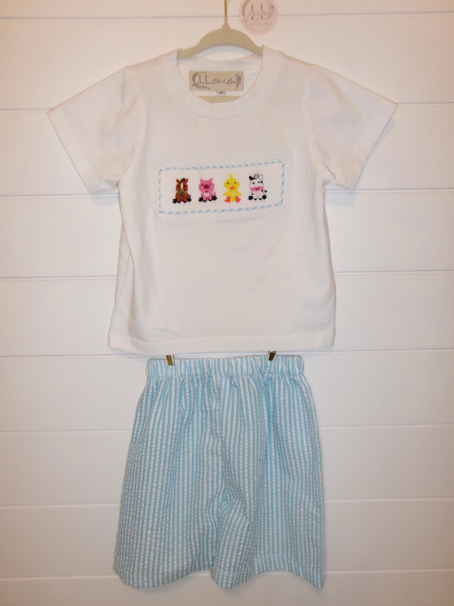 Barnyard Smocked Short Set