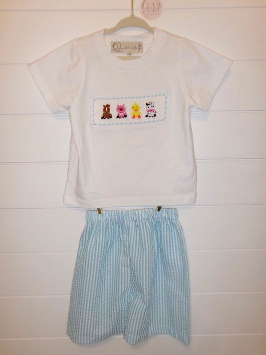 Barnyard Smocked Short Set